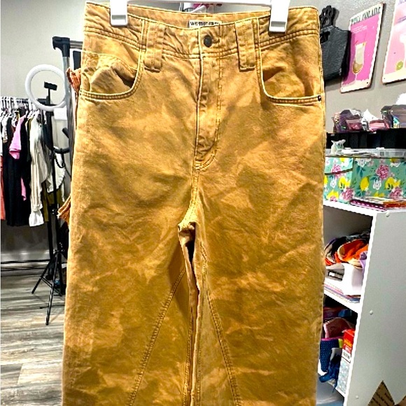 NWOT FREE PEOPLE MID RISE BARREL JEANS SIZE 27, one and only custom dyed pair - Picture 4 of 6